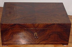 Biedermeier Schatulle Nussbaum 2d Biedermeier Schatulle Nussbaum 2d