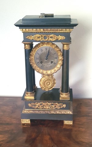 Kaminuhr Biedermeier Metall 919d Kaminuhr Biedermeier Metall 919d