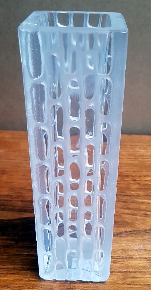 Kristallvase satiniert 70 er Jahre 300d Kristallvase satiniert 70 er Jahre 300d