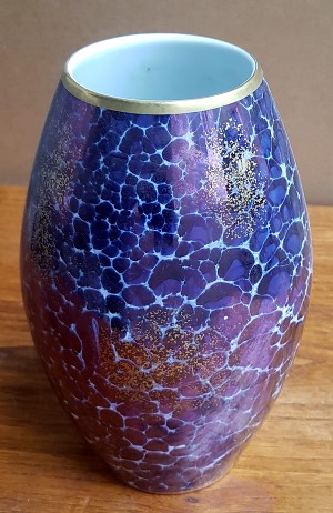 Porzelanvase Thomas Blaue Laufglasur 234d Porzelanvase Thomas Blaue Laufglasur 234d