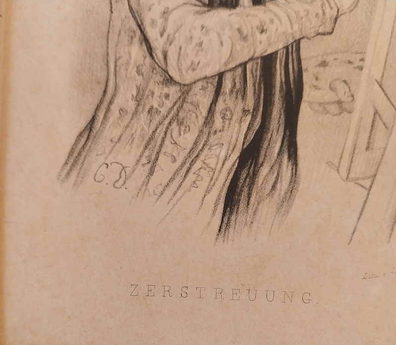 Honore Daumier Zersteuung Le Distrait  1x