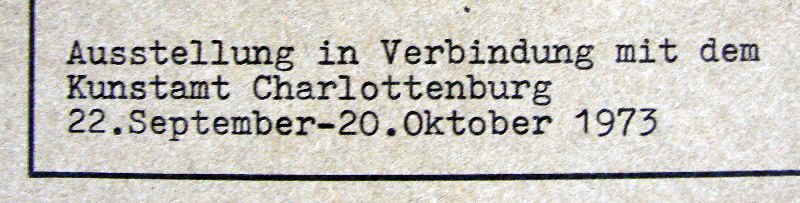 Kunstamt Charlottenburg Mappe 7494x