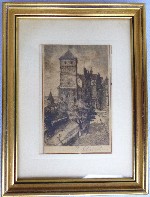 Paul Matthes N�rnberg Radierung 415d