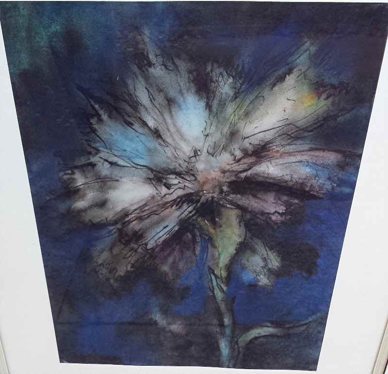 Aquarell abstrakte Blume 1704391x