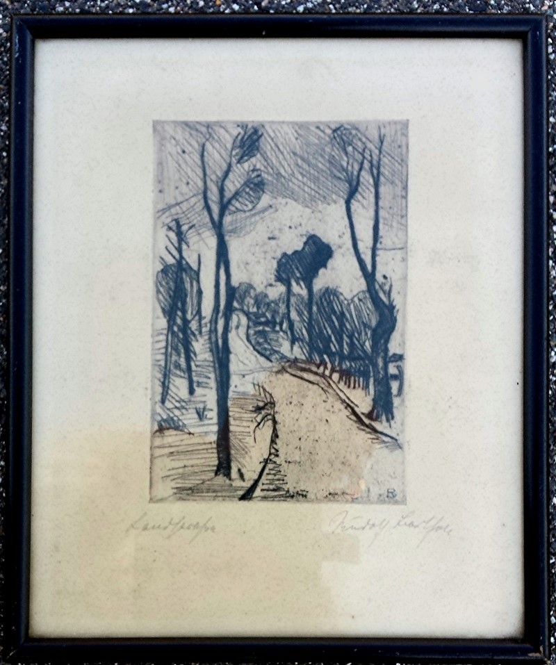 337 Radierung Rudolf B