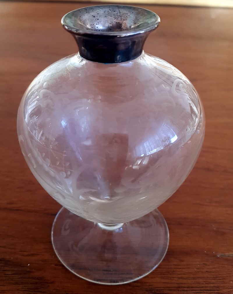 Glasvasen Silbermontierung 02x