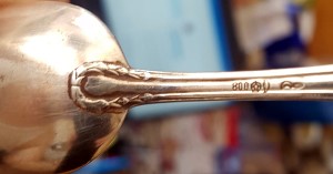 Silber Kaffeelöffel 1 31d