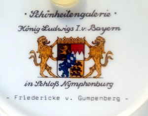 8 Tirschenreuth Hutschenreuther Galerie der schnen Mnchnerinnen im Nymphenburger Schlos27d