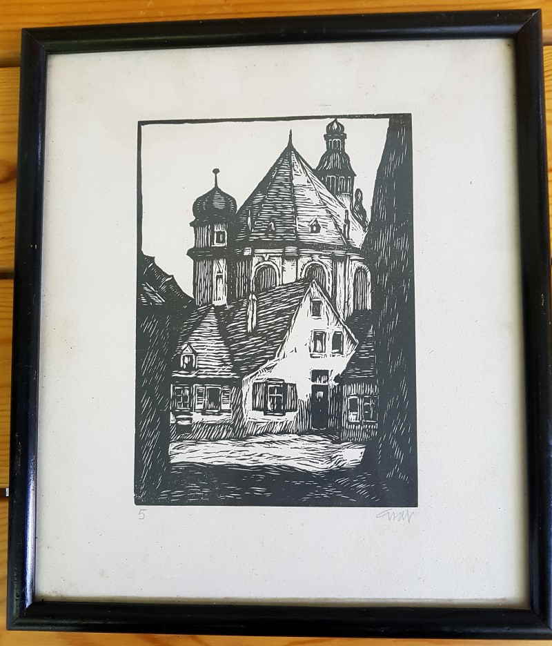 Graf Karl Holzschnitt Kirche Am Holzmarkt  07x