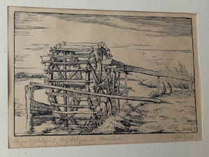 Hilpert Willi Schpfrad Holzschnitt W H 223478d