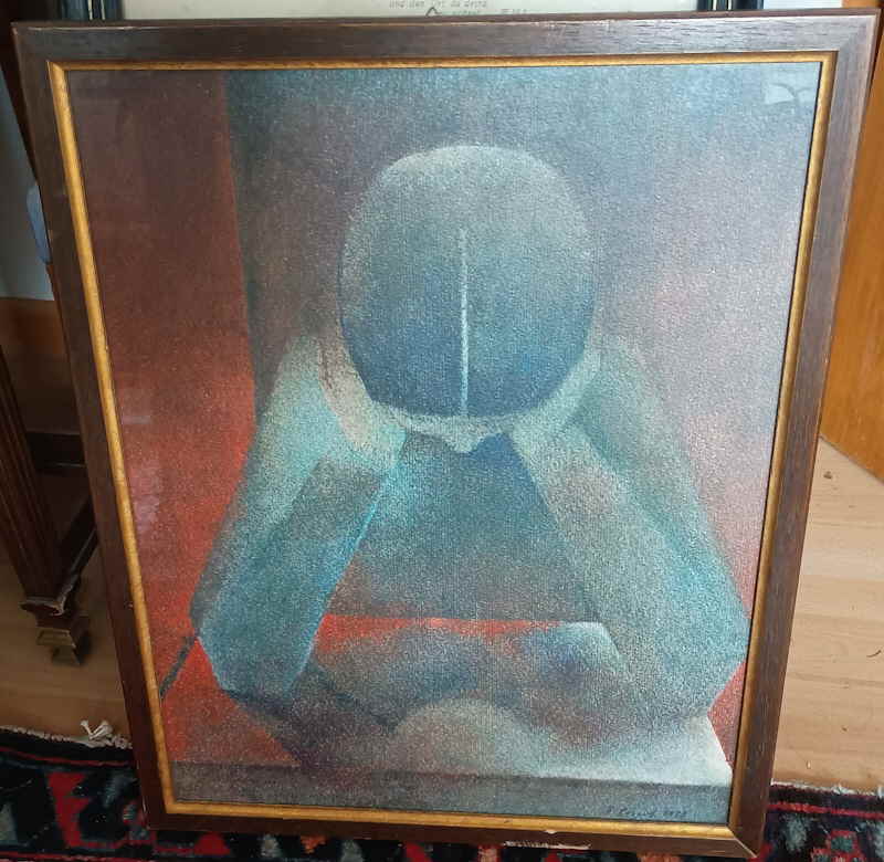 Heribert LOSERT Litho Lesendes M�dchen 905950x