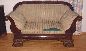 Biedermeier Sofa Mahagini 13d Biedermeier Sofa Mahagini 13d