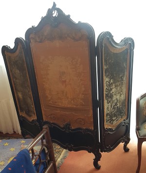 Paravent Nussbaum Wiener Barock 43d Paravent Nussbaum Wiener Barock 43d