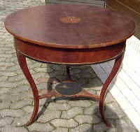 Biedermeier Mahagonitisch 3c