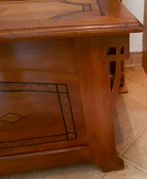 Truhe Jugendstil Intarsien 643d Truhe Jugendstil Intarsien 643d