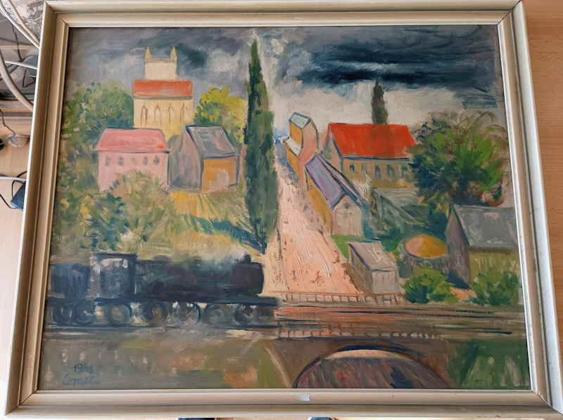 Coralli Willy Zug Toskana Tessin �lgem�lde 640x