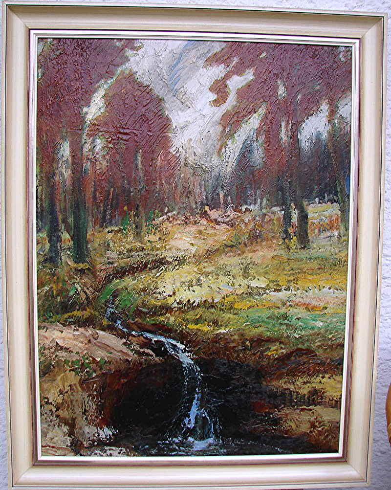 Randolf Wehn Landschaft mit Wasserfall 014571X