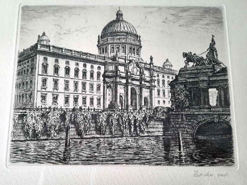 Karl Zwicker Berlin Schloss Westfassade mit Eosanderportal 109x