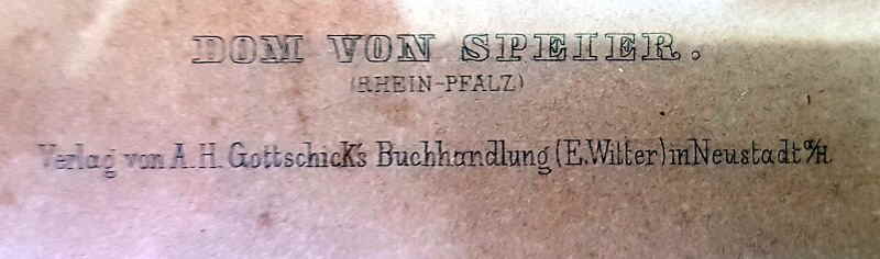 Speier Dom Stahlstich 14x