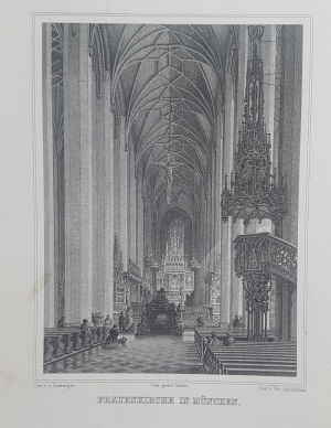 Frauenkirche München Stahlstich 02d Frauenkirche München Stahlstich 02d