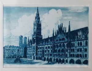 Mnchen Marienplatz Seide 503d