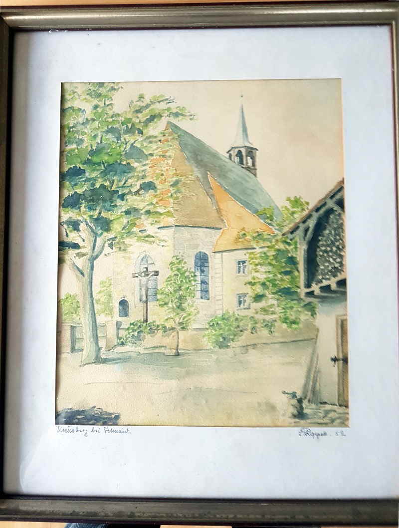 Aquarell Brauhaus am Kreuzberg  Roppelt 926x