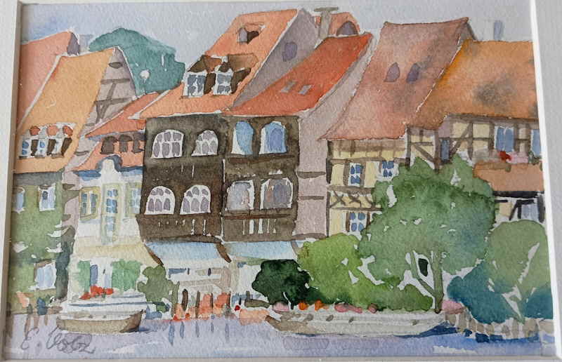 Aquarell Bamberg Klein Venedig 339x