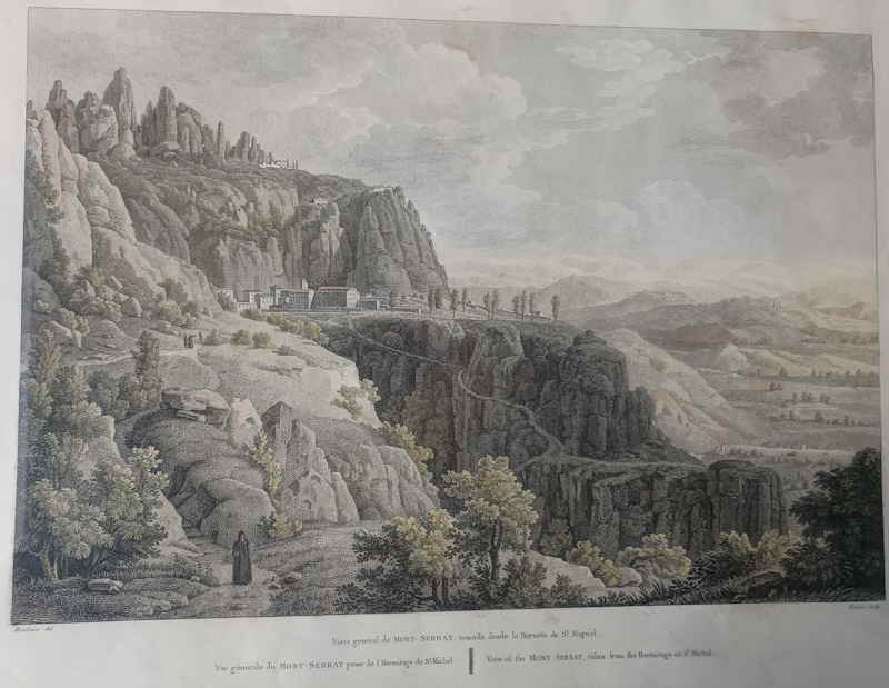 Mont Serrat Claude Francois Fortier Kupferstich 156549x
