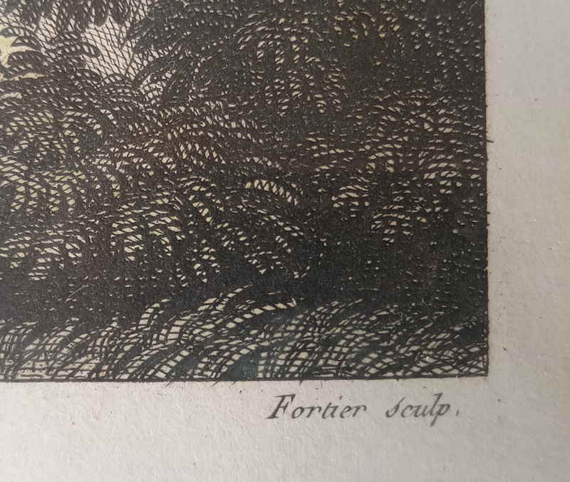 Mont Serrat Claude Francois Fortier Kupferstich x