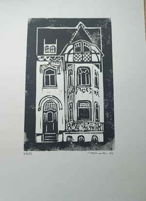 Bremen Haus Caesar Linolschnitt 622715d Bremen Haus Caesar Linolschnitt 622715d