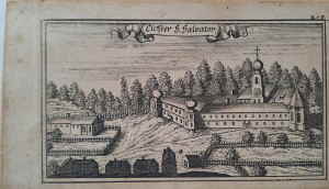 Griesbach Bad Rottal Kloster S Salvator Kupferstich Ertl 946d