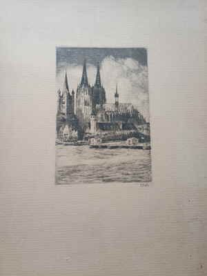 Prött Paul Radierung Köln Altstadt Nord 456463d Prött Paul Radierung Köln Altstadt Nord 456463d