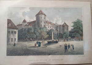 Stuttgart Altes Schloss Stahlstich 212588d Stuttgart Altes Schloss Stahlstich 212588d