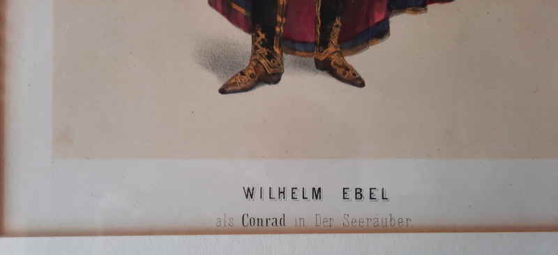 WILHELM EBEL as Conrad in Der Seeruber a ballet in three acts by Paul Taglioni 37x