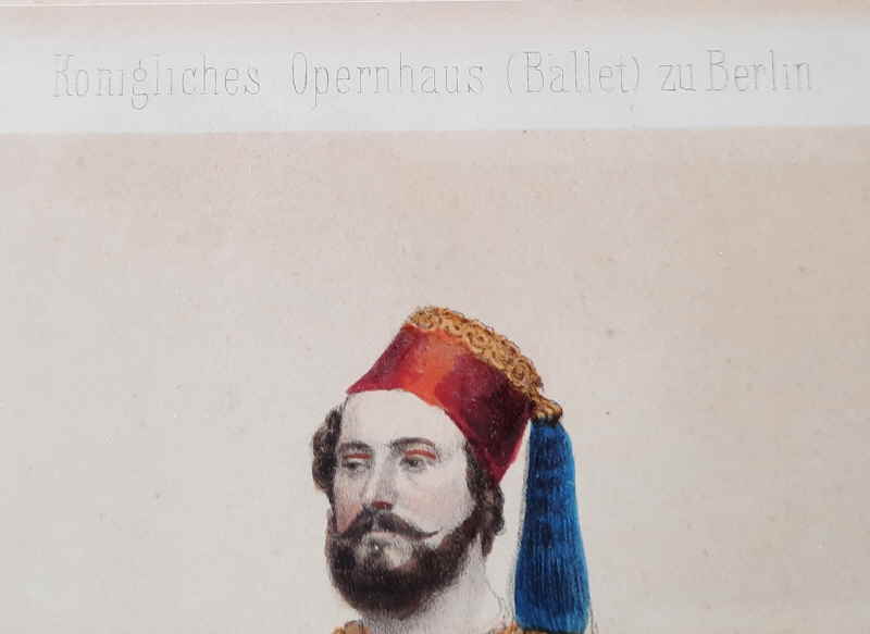 WILHELM EBEL as Conrad in Der Seeruber a ballet in three acts by Paul Taglioni 41x