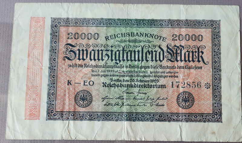 Reichsbanknote 1000 Mark 1922 930x