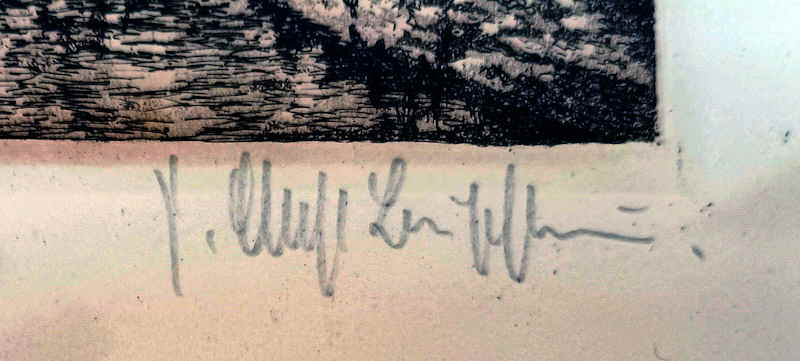 Buschbaum Karl Albrecht T�bingen am Neckar Radierung 703027x