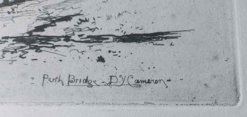 Perth Bridge by Sir D Y Cameron 163547x