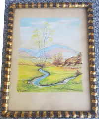 Aquarell Gold Rahmen 21d