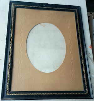 Rahmen Ovales Passepartout Glas 412699d