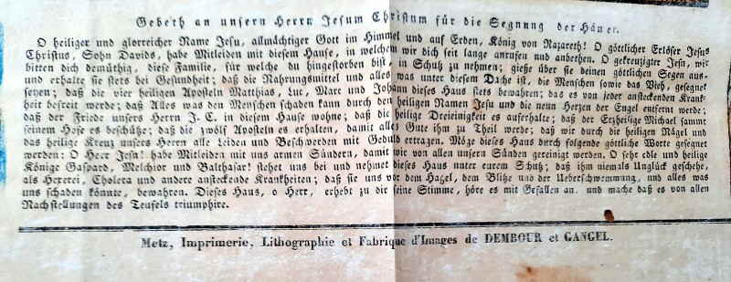 0 Haussegen Glckliche Segnung der Familien und Huser 722x