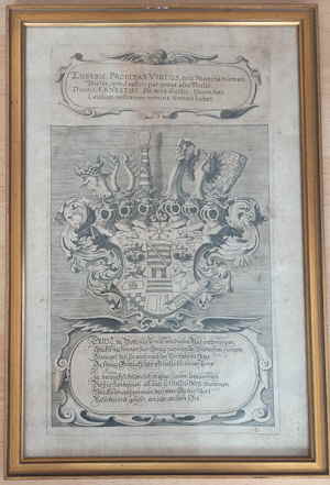Kupferstich Eusebia Probitas Virtus Lutherbibel 17 Jahrhundert 164703861d