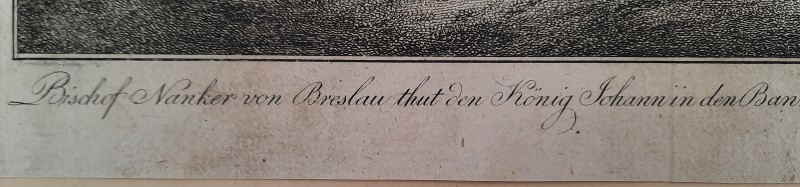 Bischof Nanker von Breslau thut den Knig Johann in den Bann i. J. 1339   152x