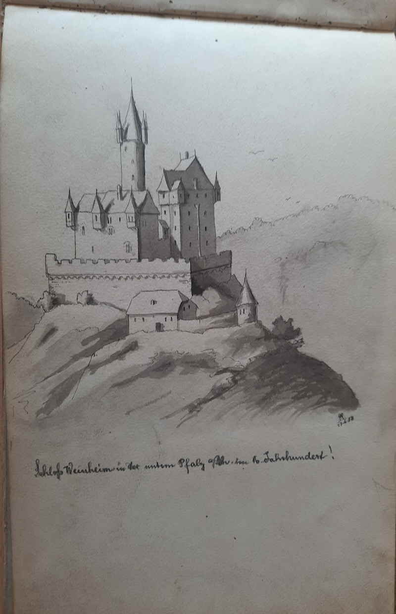 Anton Mller Aschaffenburg Schlo Weinheim 124159x