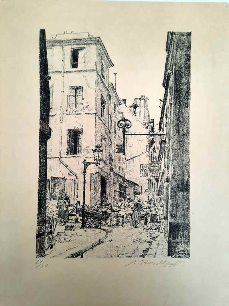 Roulet A Paris Lithographie 013x