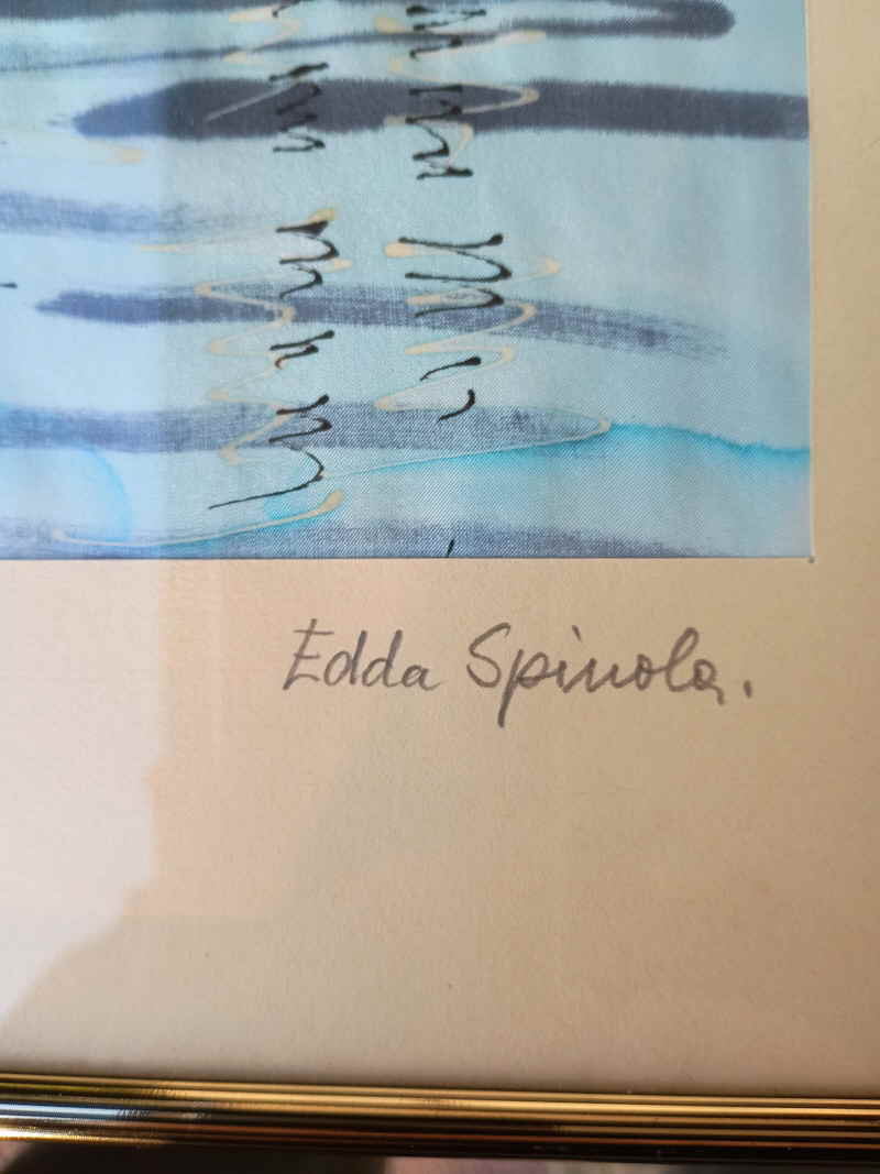 Edda Spinola Wolff Aquarell auf Seide 852831x