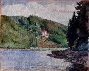 Risler Charles auguste Aquarell Schluchsee 155153d Risler Charles auguste Aquarell Schluchsee 155153d