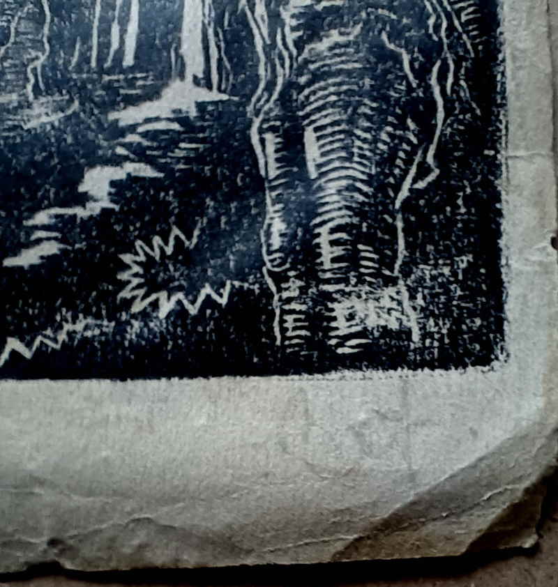 Holzschnitt unleserlich 846863x