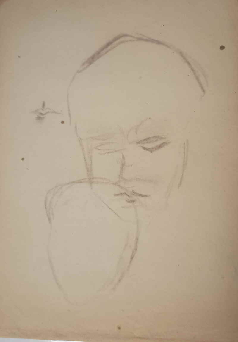 Unleserlich Zeichnung Bleistift Kohle 439866x