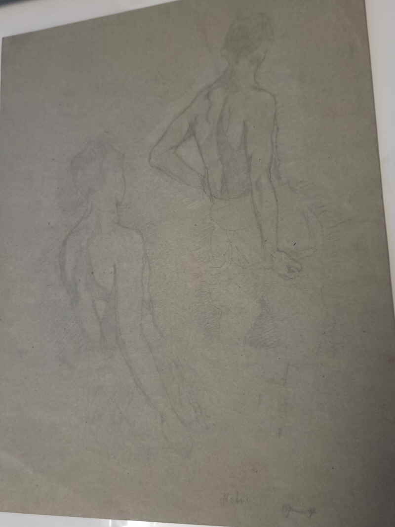 Unleserlich Zeichnung Bleistift Kohle 555927x